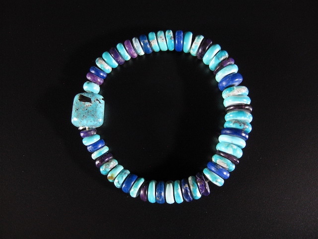 Bruce Eckhardt Turquoise Bead Bracelet