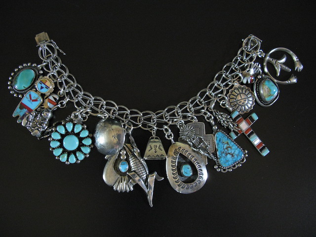 Vintage Charm Bracelet 7.5