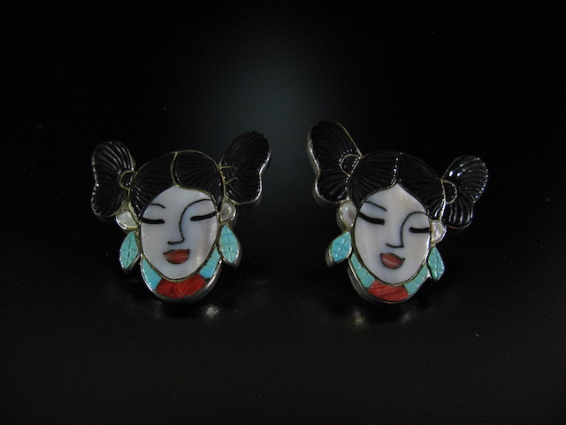 Virgil and Shirley Benn Maiden Earrings