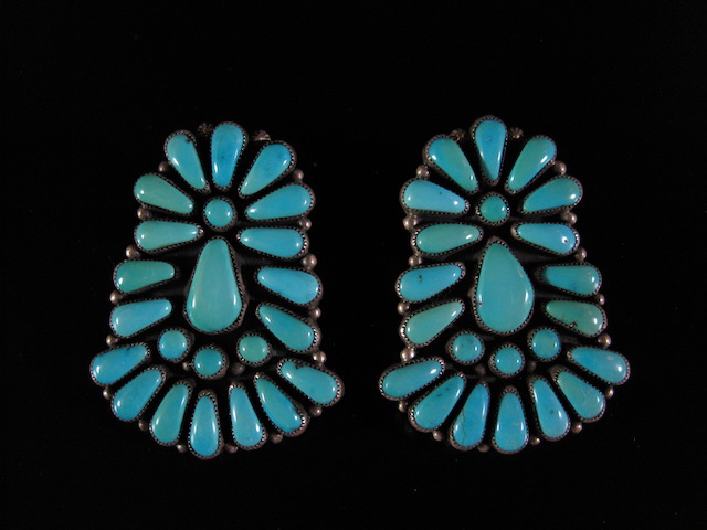 Jennie Vicenti Turquoise Cluster Earrings